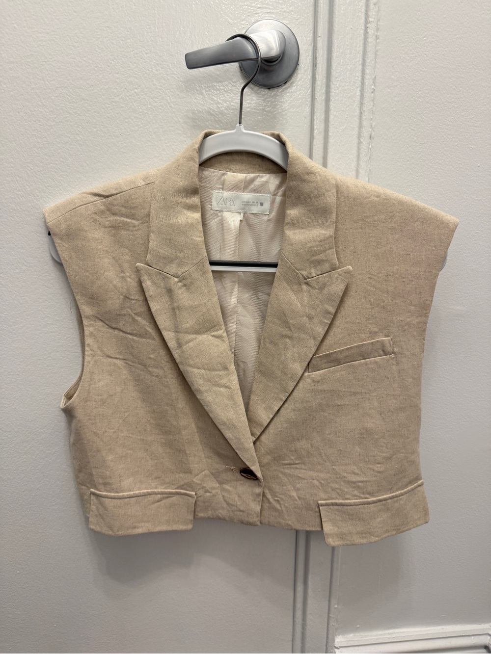 Zara Linen Vest - size S